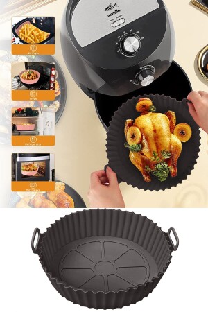 Airfryer Silicone Cooking Container - Air Fryer Container - Airfryer Accessory - Compatible with All Airfryers - Arnillo