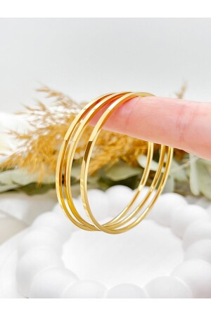 Ajda Bilezik Gold Çelik Kadın Bileklik 58 - 62 Mm - Dststore