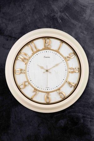 Akar Seconds Silent Mechanism Decorative Wall Clock 46 Cm - Emores