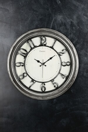 Akar Seconds Silent Mechanism Decorative Wall Clock 46 Cm - Emores