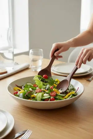Akayev Akasya 2li Salata Kaşık Seti - Akayev