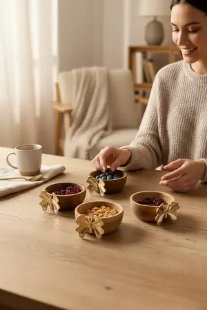 Akayev Akasya Gold Kelebek Detaylı Çerezlik Kase 8 cm - Akayev