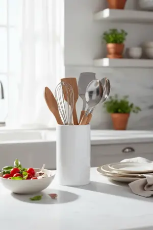 Akayev Mermer Beyaz Kaşıklık 16 Cm - Akayev