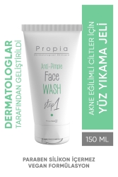 Akne Sivilce Siyah Nokta Karşıtı Arındırıcı Günlük Yüz Temizleme Jeli 150ml Karma Yağlı Cilt 8001040060 - Propia