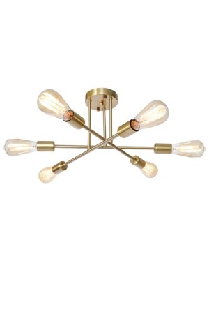 Akra 6-Piece Vintage Plafonier Chandelier 01183 - Taşcan Aydınlatma