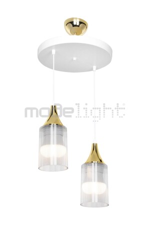 Aksel 2-Piece Decorative Base Pendant Lamp Gold ASZ. 1656 - Modelight