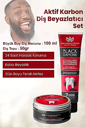 Aktivkohle-Zahnaufhellungsset - Arap Makyaj Dünyası
