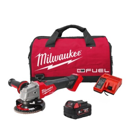 Akülü açılı taşlama makinesi MILWAUKEE M18 FSAG125X-501B - Milwaukee