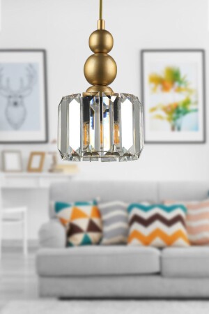 Alaba Single Chandelier Tumbled Transparent Stone BEG1187BEG01 - Begüsa