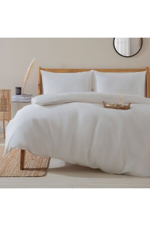 Alana Bettbezug-Set King Size 230 x 220 cm Ecru CK231TEK421 - Chakra