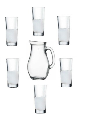 Alanya 7 Parça Rakı Bardak 175 Cc -sürahi Seti 412200 234332432 - Paşabahçe