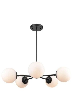 Alanzo 5-Piece Black Chandelier ALZ-05 - BSA LIGHTING