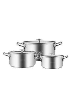 Alaz 6 Piece Steel Midi Cookware Set 153. 03. 08. 2797 - Karaca
