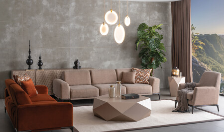مجموعة الأريكة MNZ-Albero Lux - Cadde Yıldız