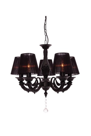 Albert 5-teiliger Black Hat Hängelampen-Kronleuchter ALBERT-25A-03 - Umur Aydınlatma