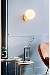 Aldo Tekli Eskitme Aplik ( Beyaz Camlı) ALD-01 - BSA LIGHTING