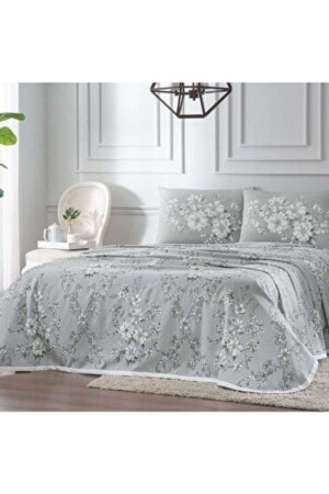 Aleda Double Duvet Set Gray ADL30204915 - Taç