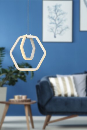 Alena 3-Farben-LED-Einzelkronleuchter Weiß BEG0620BEG01 - Begüsa