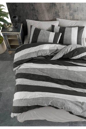Alessia Ranforce Luxus-Doppelbettbezug-Set in Grau (200 x 220 cm) 000029271 - Majoli