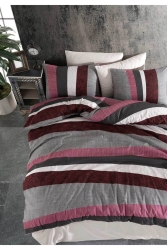 Alessia Ranforce Luxus-Doppelbettbezug-Set in Rot, 200 x 220 cm, 000029272 - Majoli