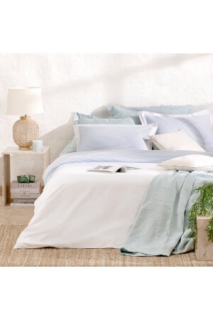 Aletta Duvet Cover Set Extra King Size White CD232TEK283 - Chakra