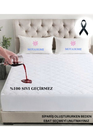 Alez Kapitone Fitted Sıvı Geçirmez Alez Pamuklu Yatak Koruyucu Çarşaf 9 Ebat Kfsg KFSG - MOYA HOME