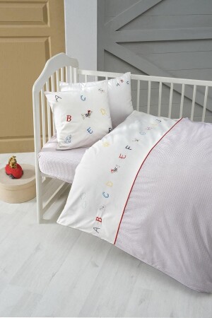 Alfabe Bebek Nevresim Takımı Çarşaflı 100*150 MINVTM076BB21AW1-133133100X150 - Miespiga