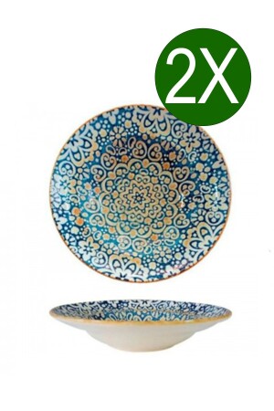 Alhambra Serie 2-teiliger tiefer Salatteller 27 cm Alh Grm 27 Ck A0606 - Bonna Porselen