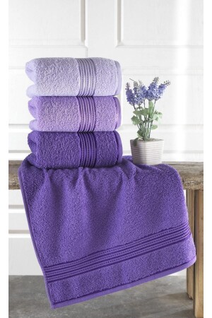 Alia Soft 50x90 Cm Set of 3 Hand and Face Towels 153-99-0119 - Binnur Home