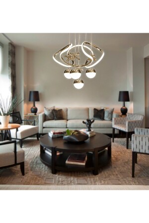 Alice Modern Pendant Lamp Butterfly Gold Yellow 3 Stage LED Chandelier - Livora Lighting