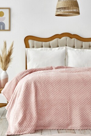 Alice Powder Double Bud Wellsoft Blanket 200. 18. 01. 0658 - Karaca Home