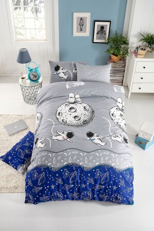 Alien Gray Single Duvet Cover Set - Tabu Home