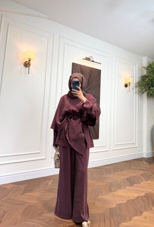 Alin Asimetrik Takım - Bordo - Nuuwears