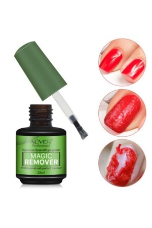 Aliver Expres 3–5 Min. Permanenter Nagellack/Entfernergel für prothetische Nägel 15 ml/Kräuterharz magcrmwer099 - Magic
