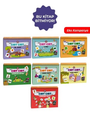All Velcro Activity Educational Books 7 Pack Eco Pack with Huge Campaign - Çocuk Akademi