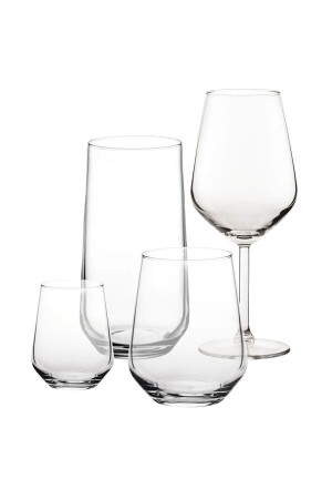 Allegra Mitgift-Set Wasser-Erfrischungsgetränk-Glaskelch – 24-teilig 17878 - Paşabahçe