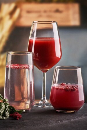 Allegra Wasser-Softdrink-Glas-Set – Wasserglas-Set, 18-teilig. Fma07174 Fma208728 Fma04351 368 pb420015-12 - Paşabahçe