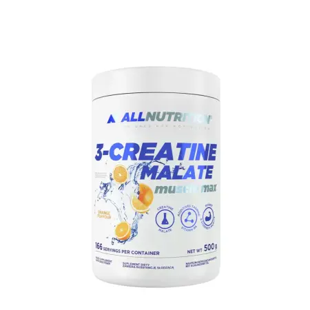 ALLNUTRITION 3-Creatine Malate Muscle Max (500 g, Orange) - ALLNUTRITION