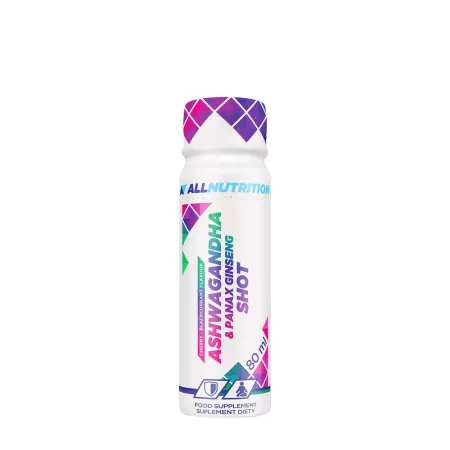 ALLNUTRITION Ashwagandha & Panax Ginseng Shot (80 ml, Cherry Blackcurrant) - ALLNUTRITION