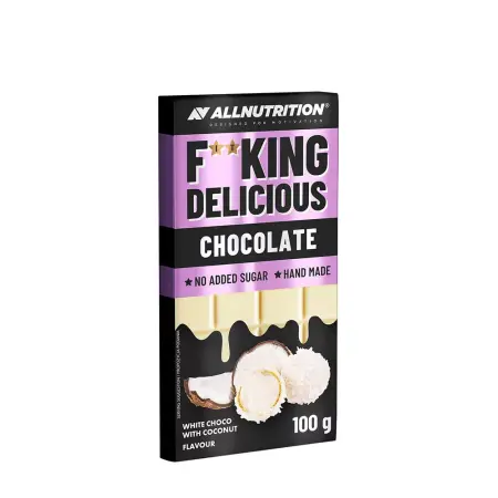 ALLNUTRITION Fitking Delicious Chocolate (100 g, White Chocolate Coconut) - ALLNUTRITION