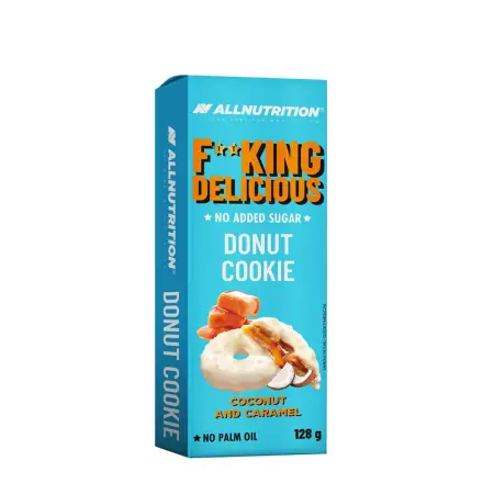 ALLNUTRITION Fitking Delicious Donut Cookie (128 g, Coconut and Caramel) - ALLNUTRITION