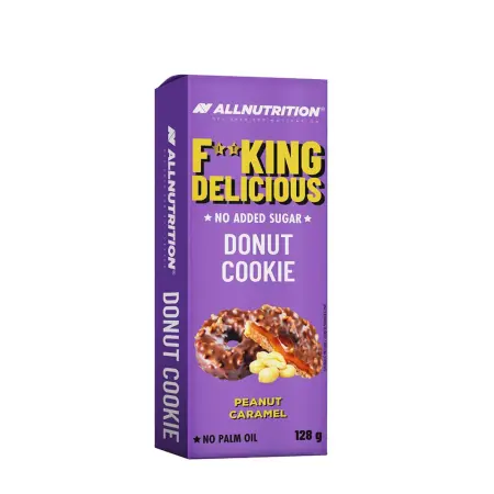 ALLNUTRITION Fitking Delicious Donut Cookie (128 g, Peanut Caramel) - ALLNUTRITION