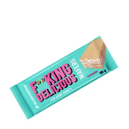 ALLNUTRITION Fitking Delicious Wafers (80 g, Coconut) - ALLNUTRITION