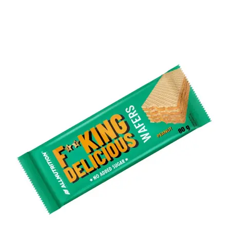 ALLNUTRITION Fitking Delicious Wafers (80 g, Peanut) - ALLNUTRITION