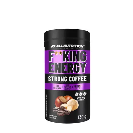 ALLNUTRITION FitKing Energy Strong Coffee (130 g, Hazelnut) - ALLNUTRITION