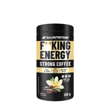 ALLNUTRITION FitKing Energy Strong Coffee (130 g, Vanilla) - ALLNUTRITION