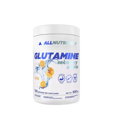 ALLNUTRITION Glutamine Recovery Amino (500 g, Orange) - ALLNUTRITION