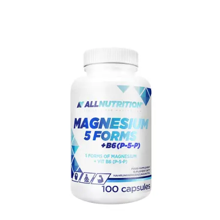ALLNUTRITION Magnesium 5 Forms + B6( P-5-P) (100 Capsules) - ALLNUTRITION