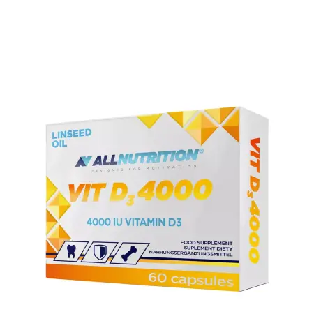 ALLNUTRITION Vit D3, 4000 IU (60 Capsules) - ALLNUTRITION