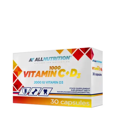 ALLNUTRITION Vitamin C 1000 + D3 (30 Capsules) - ALLNUTRITION